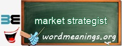 WordMeaning blackboard for market strategist